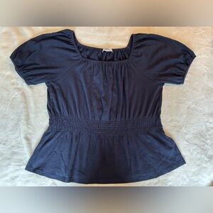 Elegant Navy Loft Top